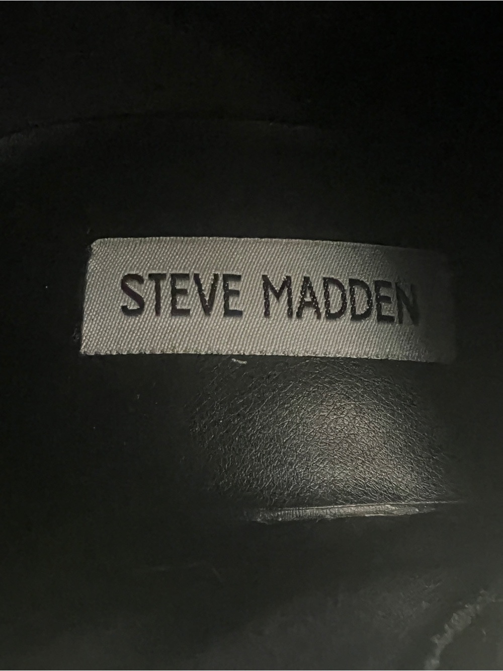 Steve Madden Black Platform Block Heel Knee Boots - Picture 6 of 7